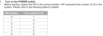 dip switch settings